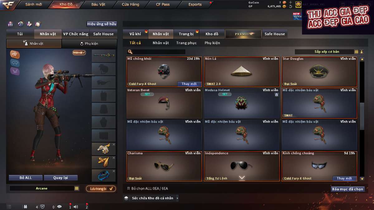 shop acc cf uy tin gia re